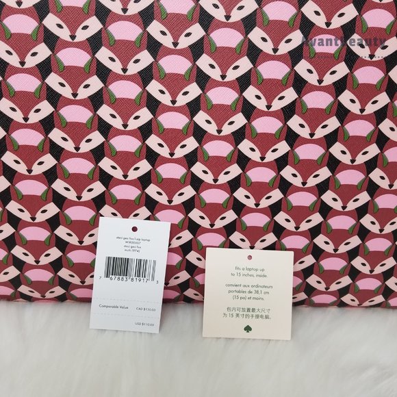 Kate Spade Staci Geo Fox L-Zip Universal Laptop - Picture 9 of 9